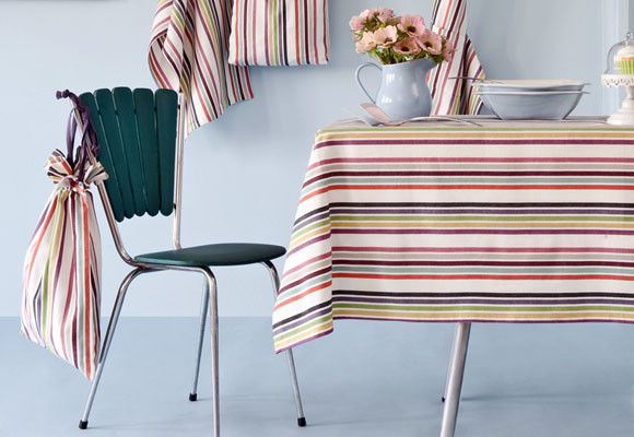Textiles de rayas en la cocina 7 Textiles de rayas en la cocina