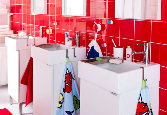 El baño de los niños