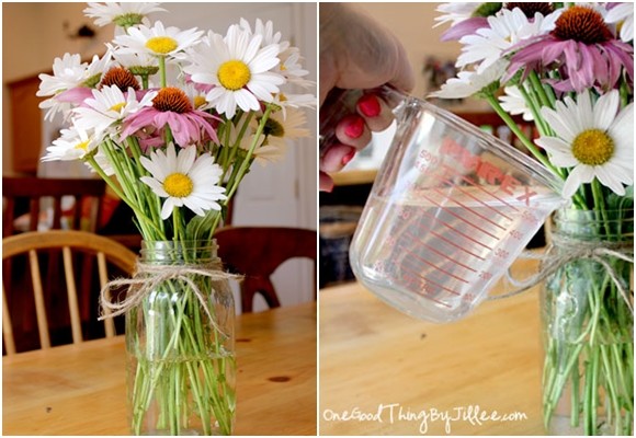 Decorar con flores frescas