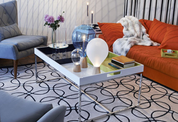 Un salón naranja y azul 7 Un salón naranja y azul