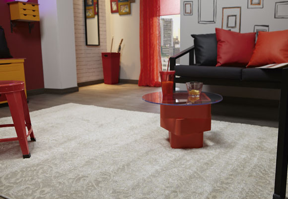 Un divertido y colorido salón