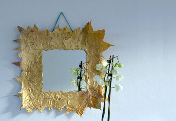 Decorar con hojas de otoño