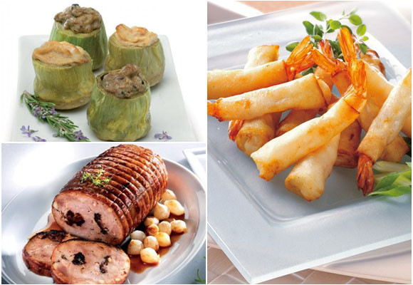 Platos de Navaidad de alta cocina, ya preparados