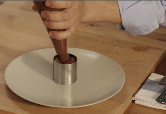 Parfait de chocolate a las almendras