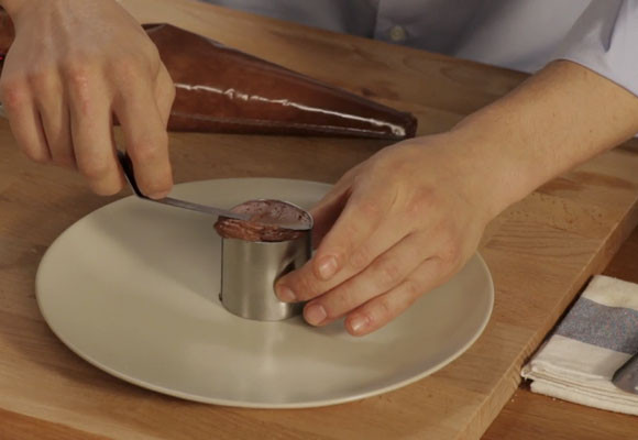 Parfait de chocolate a las almendras