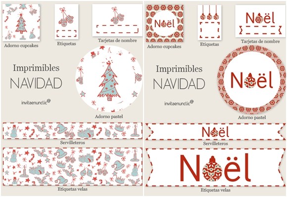 Descargables de Navidad gratis para personalizar tus regalos