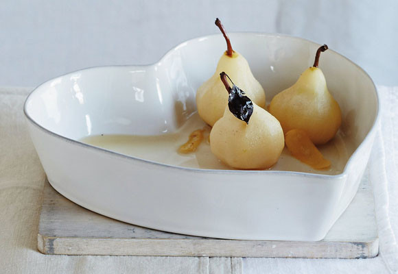 Corazones de San Valentín en el plato