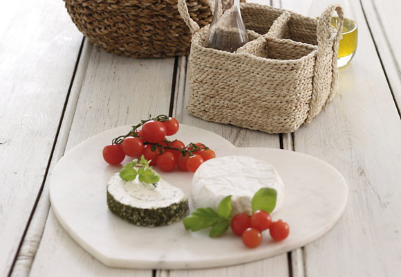 Corazones de San Valentín en el plato