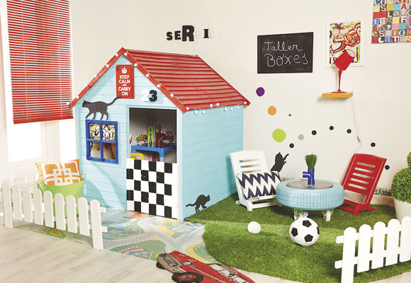 Una caseta de juegos