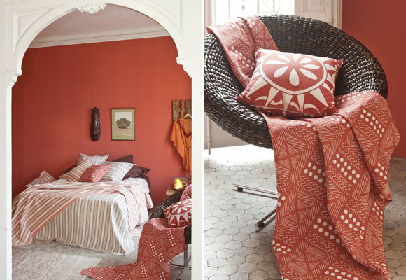 Primavera naranja en el dormitorio