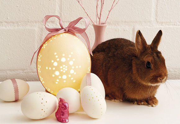 Huevo de pascua con filigrana