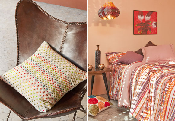 Estilo étnico para decorar este dormitorio