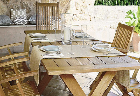 Jardín preparado para tus veladas de verano