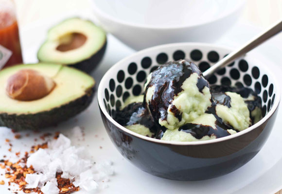 Helado de aguacate