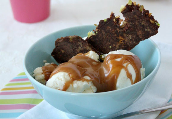 Helado de mascarpone