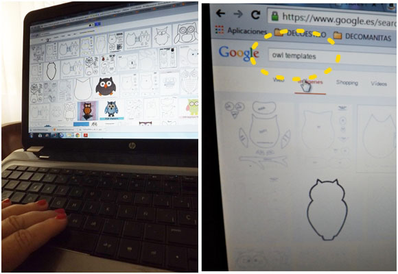 Un bonito cojín búho con stencil