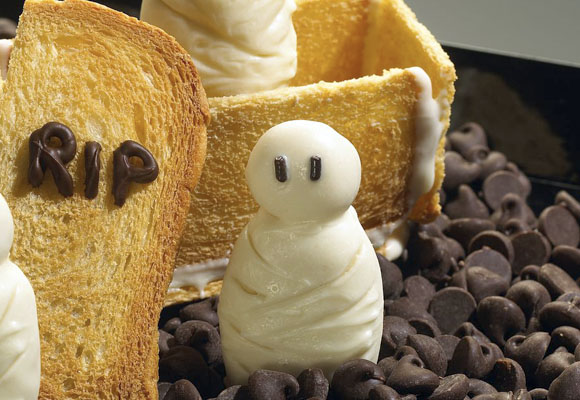 Galletas de momia para halloween