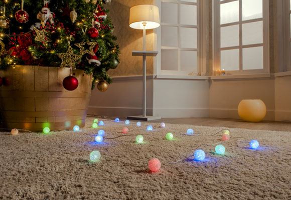 Luces de Navidad en cualquier rincón