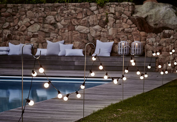 Luces de Navidad en cualquier rincón