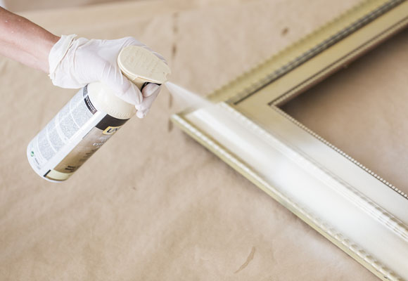 Acabado envejecido para un marco