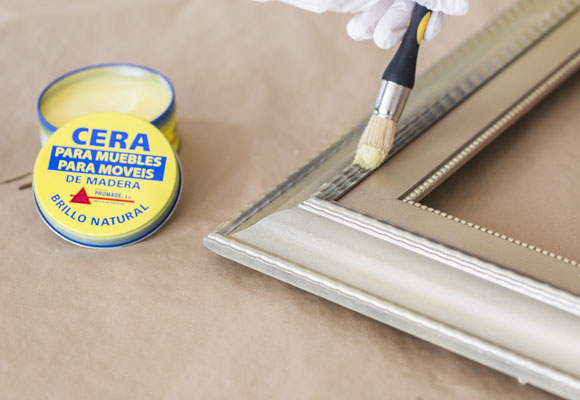 Acabado envejecido para un marco