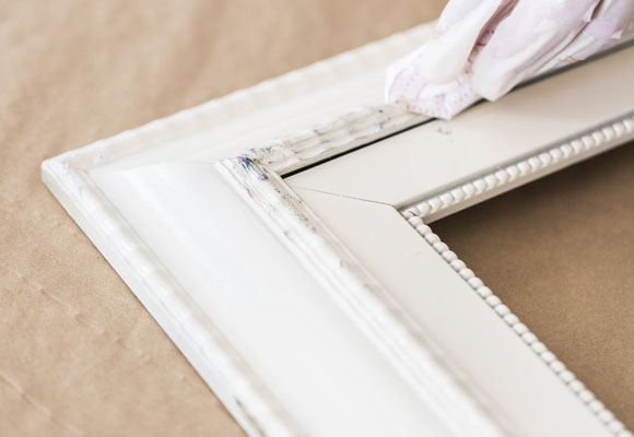 Acabado envejecido para un marco