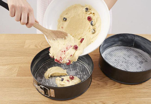 Bizcocho de frutas del bosque