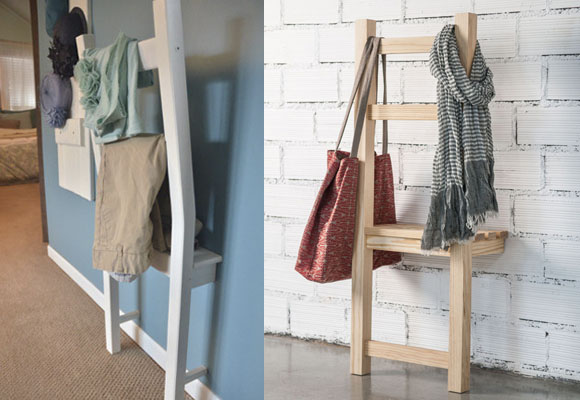 Convierte tus viejas sillas en un perchero