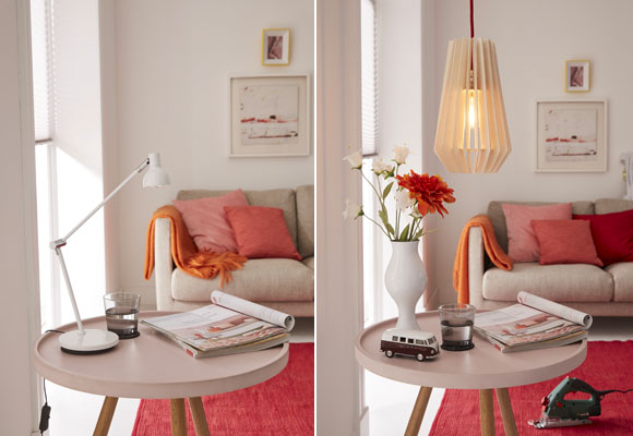 DIY Una lámpara de madera