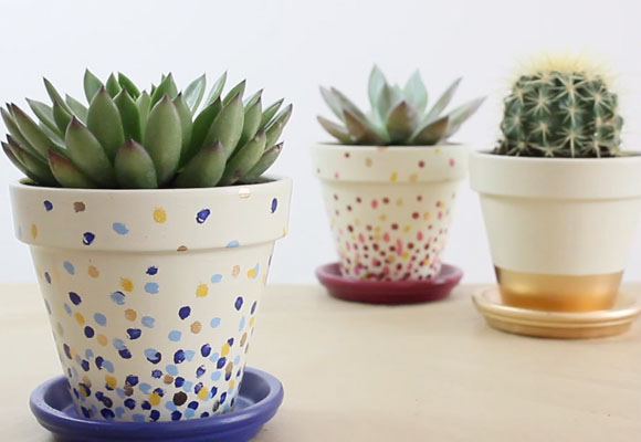 Cómo decorar tus macetas con pintura 6 Cómo decorar tus macetas con pintura