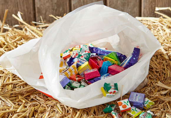 Una original cesta de calabazas