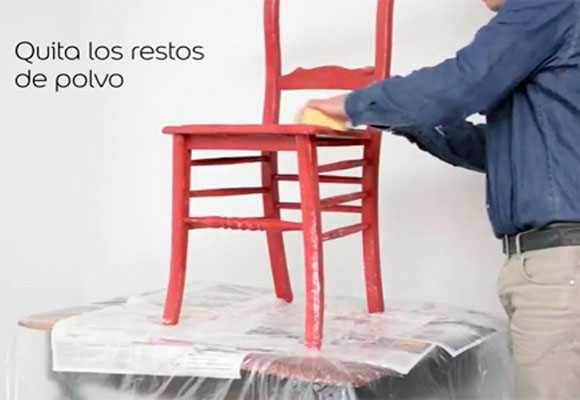 Restaurar una silla con pintura