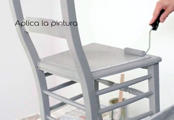 Restaurar una silla con pintura