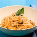 spaguetti mejillones almejas