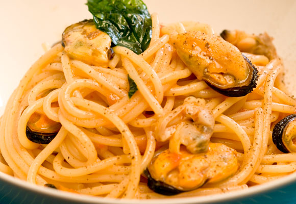 Spaguetti con mejillones y almejas 7 Spaguetti con mejillones y almejas