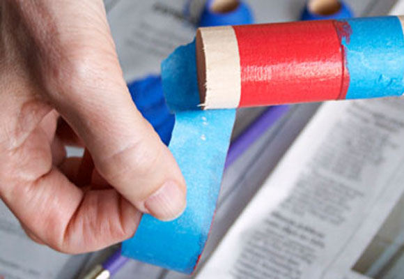 Un juguete de madera para el jardín