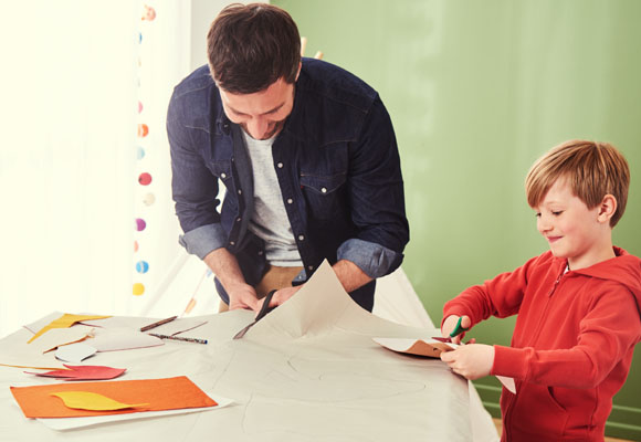 Un sticker de pared para medir a los niños 
